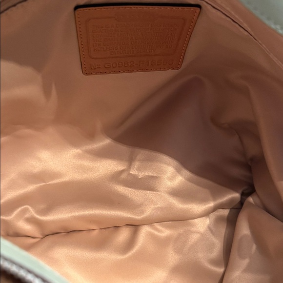 Coach Mint Green Leather Shoulder Bag